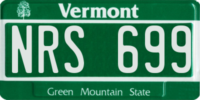 VT license plate NRS699