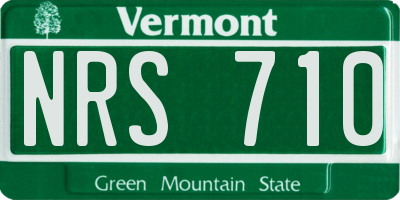 VT license plate NRS710