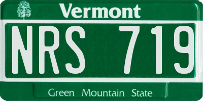 VT license plate NRS719