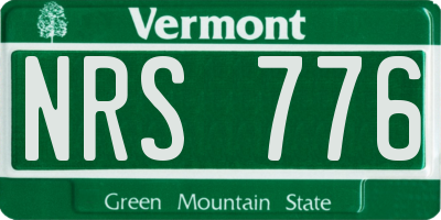 VT license plate NRS776