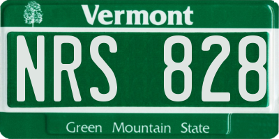 VT license plate NRS828