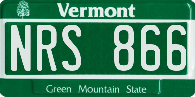 VT license plate NRS866