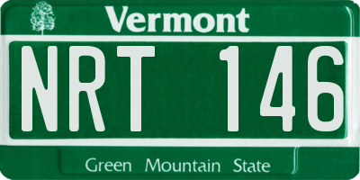 VT license plate NRT146