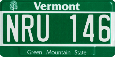 VT license plate NRU146