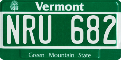 VT license plate NRU682