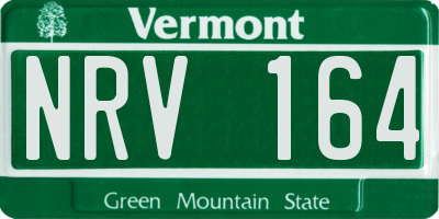 VT license plate NRV164