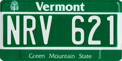 VT license plate NRV621