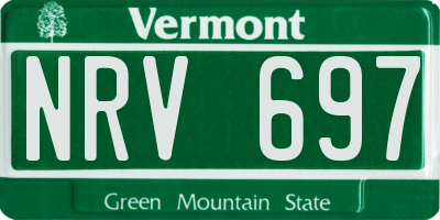VT license plate NRV697