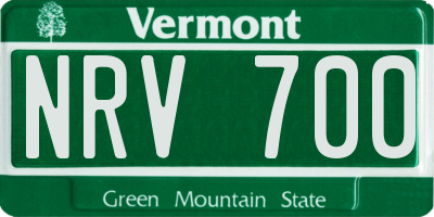 VT license plate NRV700