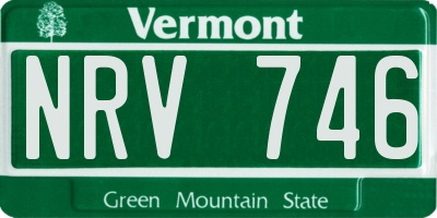 VT license plate NRV746