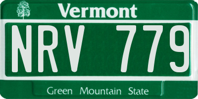 VT license plate NRV779