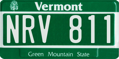 VT license plate NRV811