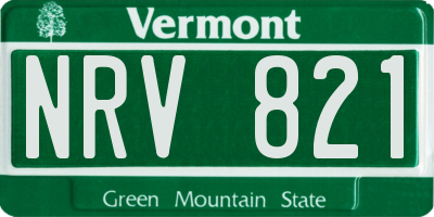 VT license plate NRV821