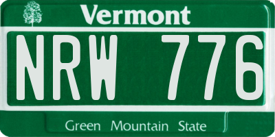 VT license plate NRW776