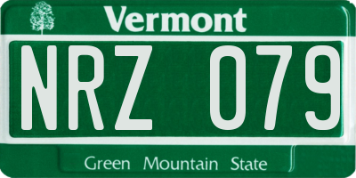 VT license plate NRZ079