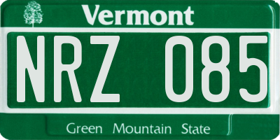 VT license plate NRZ085