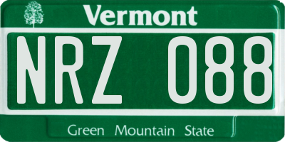 VT license plate NRZ088