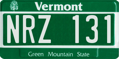 VT license plate NRZ131