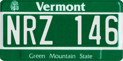 VT license plate NRZ146