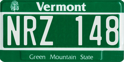 VT license plate NRZ148
