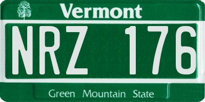 VT license plate NRZ176