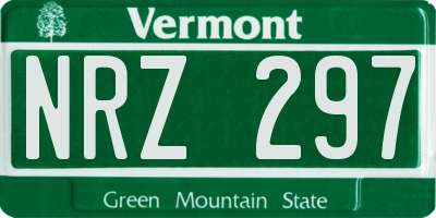 VT license plate NRZ297