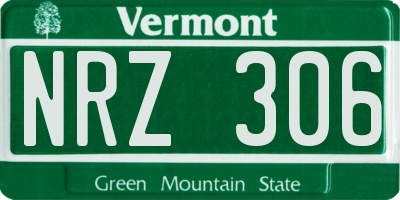 VT license plate NRZ306