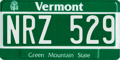 VT license plate NRZ529