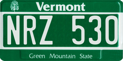 VT license plate NRZ530