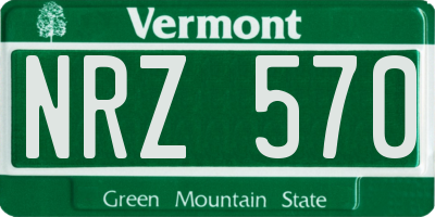 VT license plate NRZ570