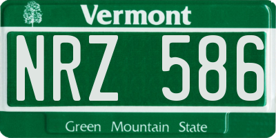 VT license plate NRZ586