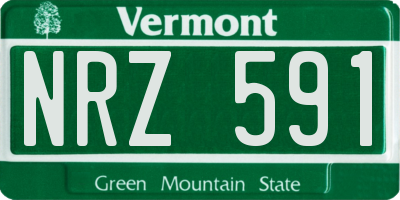 VT license plate NRZ591