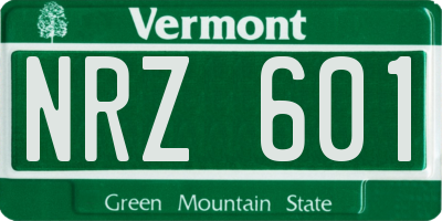 VT license plate NRZ601