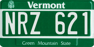 VT license plate NRZ621