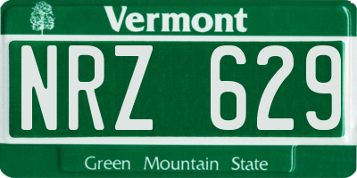VT license plate NRZ629