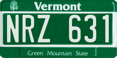VT license plate NRZ631
