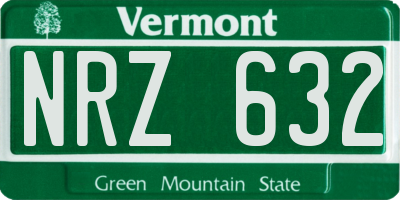 VT license plate NRZ632