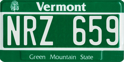 VT license plate NRZ659