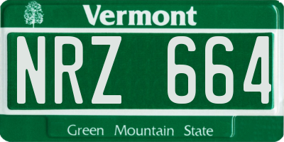VT license plate NRZ664