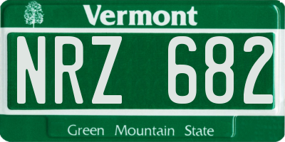 VT license plate NRZ682