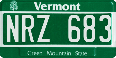 VT license plate NRZ683