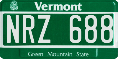 VT license plate NRZ688