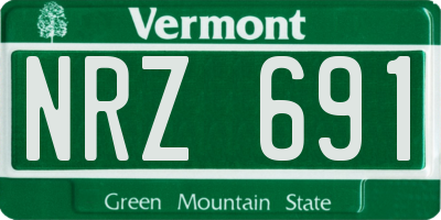 VT license plate NRZ691