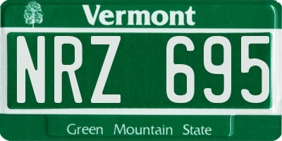 VT license plate NRZ695