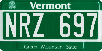 VT license plate NRZ697