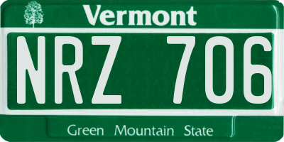 VT license plate NRZ706