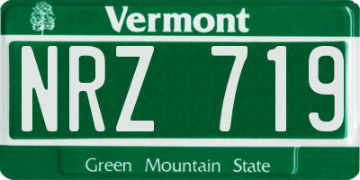VT license plate NRZ719