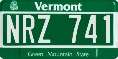 VT license plate NRZ741