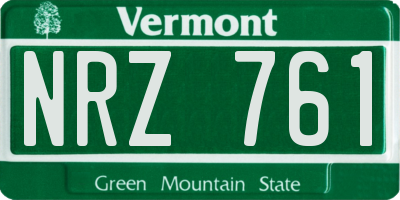 VT license plate NRZ761