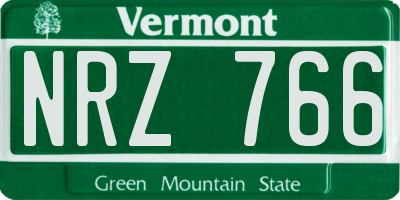 VT license plate NRZ766